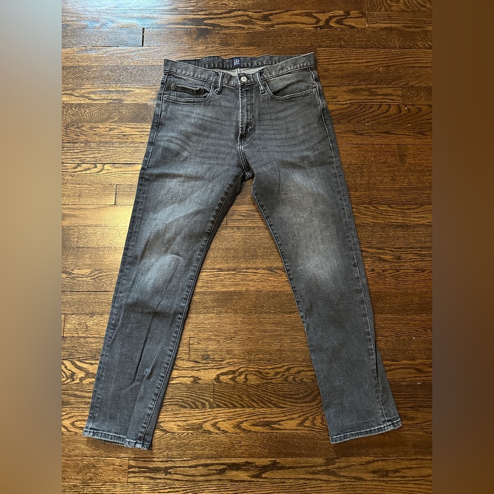GAP Men's Washed Black Slim Jeans